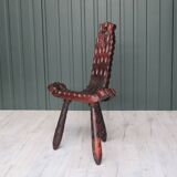 Brutalist tripod chair