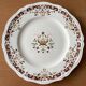 6 large antique dessert plates in Longchamp earthenware