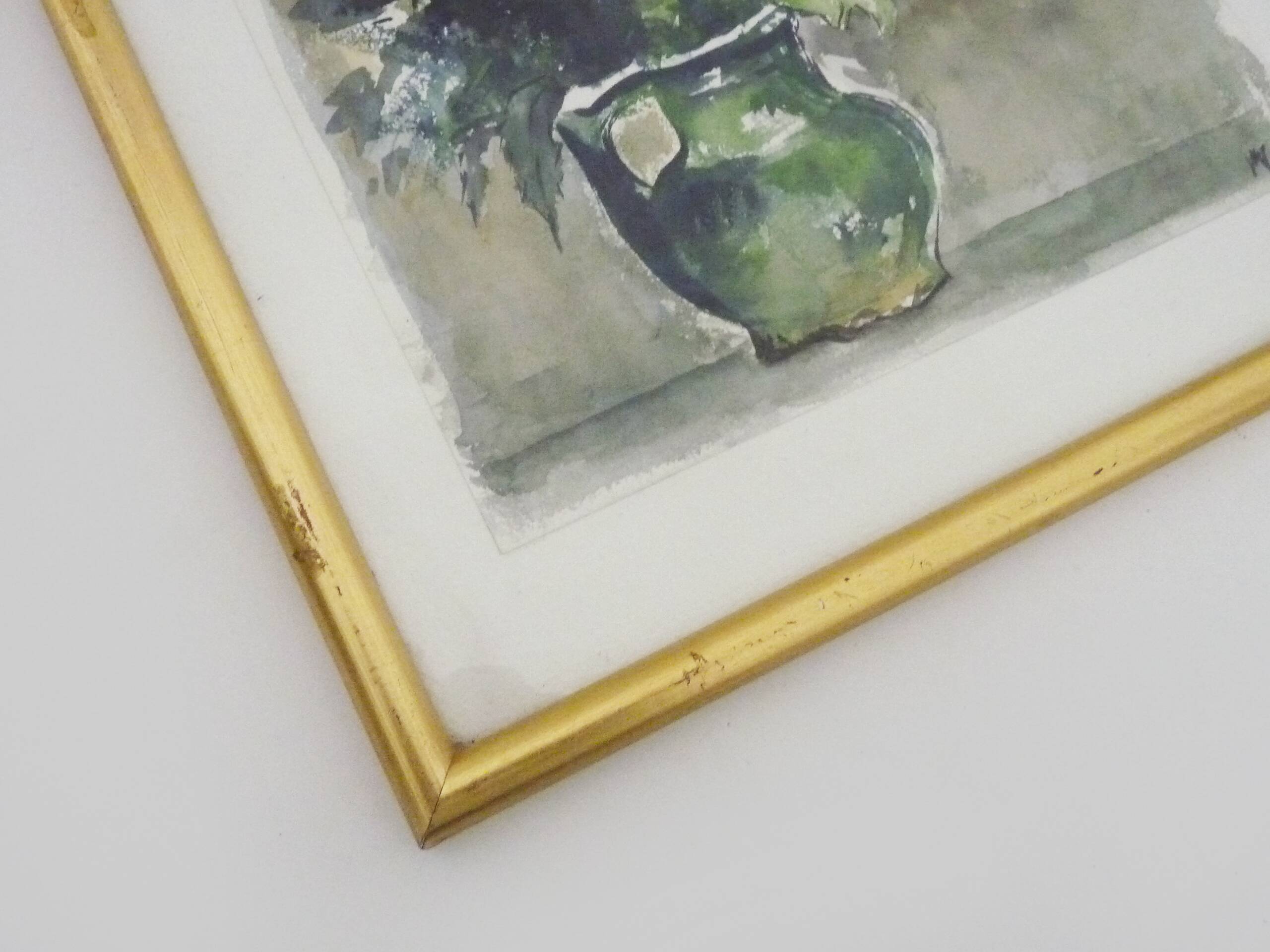 Oil on wood by Riccardo Capone Procession 50s 60s