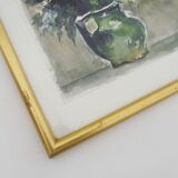 Oil on wood by Riccardo Capone Procession 50s 60s