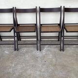 Cane folding chairs