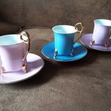 Set of 3 cups and saucers Silea