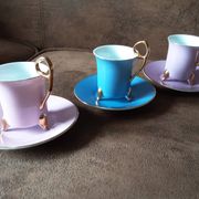 Lot de 3 tasses et soucoupes  Silea
