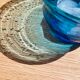 Blown glass bowl with fine bubbles