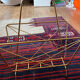 Vintage brass magazine holder - year 50-60