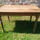 Oak table with turned legs