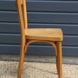 5 Baumann chairs No. 19 in light beech.
