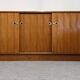 Modernist enfilade in rosewood attributed to O. Borsani, Italy circa 1970.