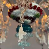 Rezzonico Venetian Chandelier in Multicolored Venetian Glass, 6 Light Arms