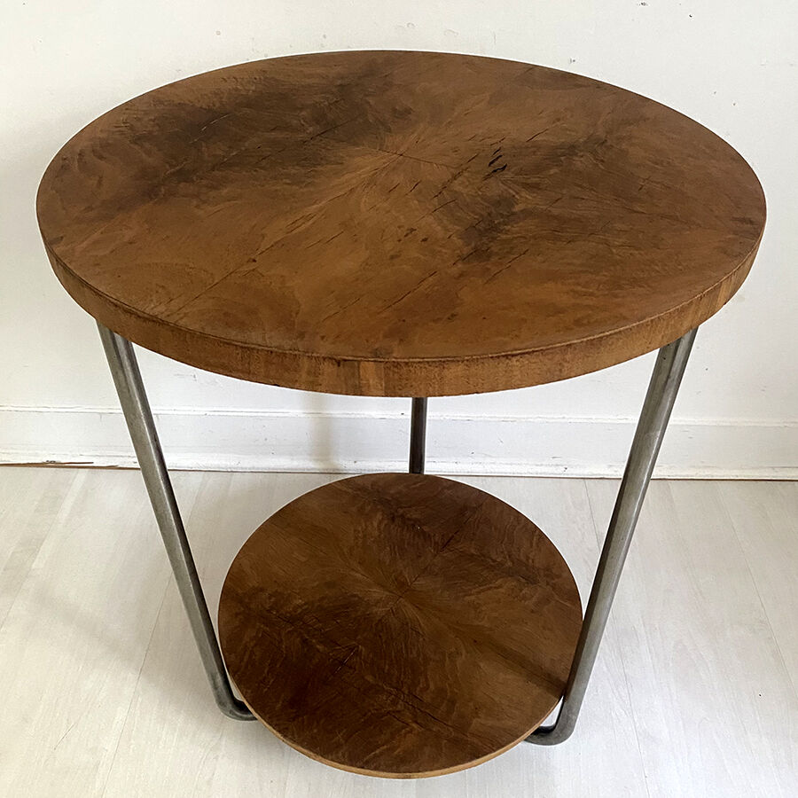 Vintage pedestal table 50's