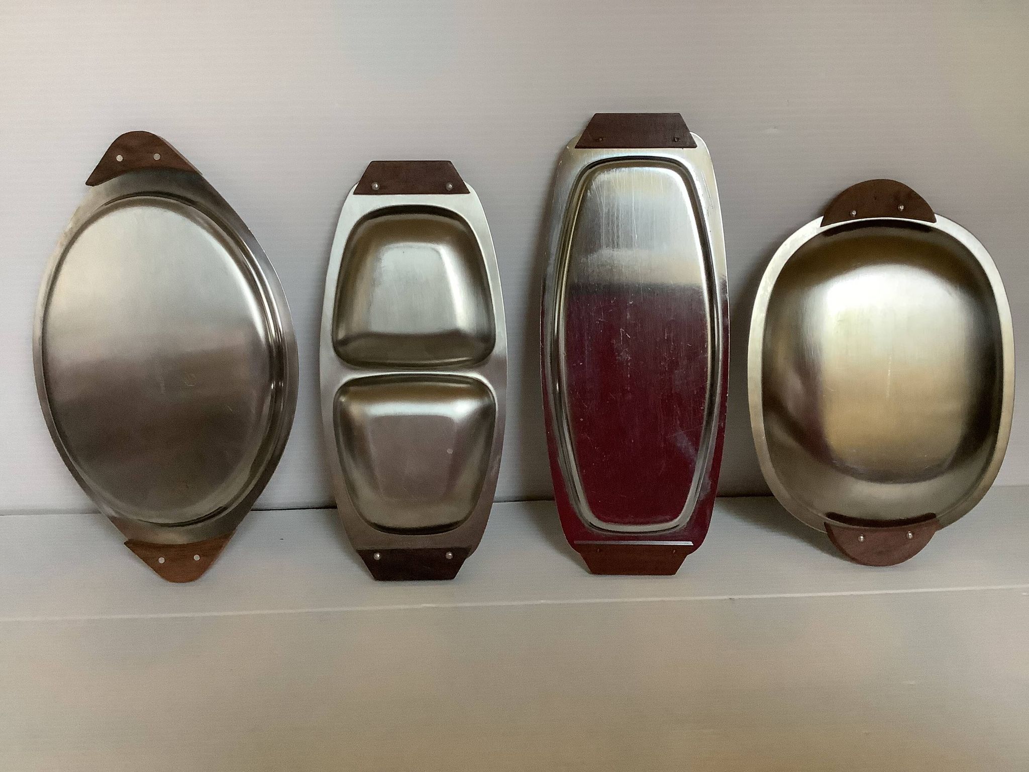 4 raviers métal et bois style scandinave