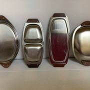 4 raviers métal et bois style scandinave