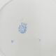 Set of 5 flat plates with blue checkerboard, Sarreguemines 19th