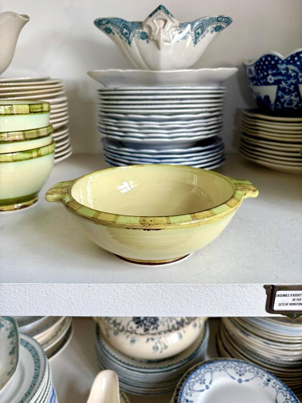 ALCEA hand-painted ceramic bowl with handles