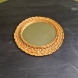 Rattan mirror