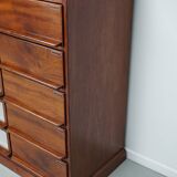 Vintage Dutch Oak / Mahogany Haberdashery Shop Cabinet, 1930s