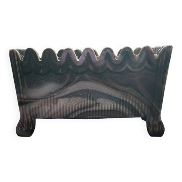 Jardinière en opaline jasper Vallerysthal