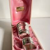 Silver-plated glass and napkin ring by UDNER