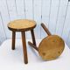 Vintage folk art tripod stools