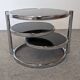 Table basse Space age à 3 plateaux par Leitmotiv-Swivel, Pays-Bas vers 1970