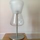 Table lamp in transparent glass and frosted glass.