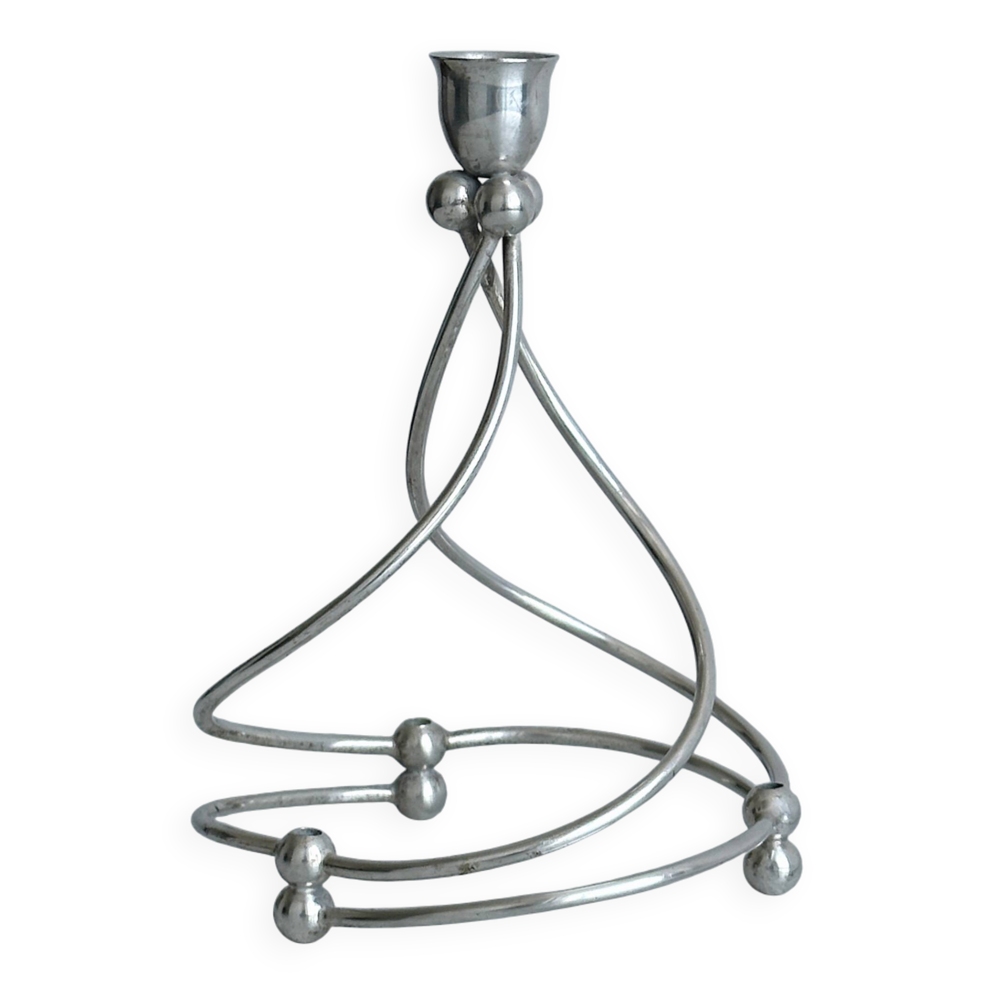 Silver-plated candlestick