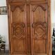 Authentic Provençal walnut wardrobe - Late 19th century, to be restored.