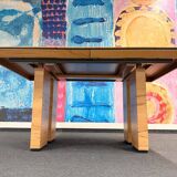 Ensemble exclusif de table à manger comprenant 6 chaises cantilever
