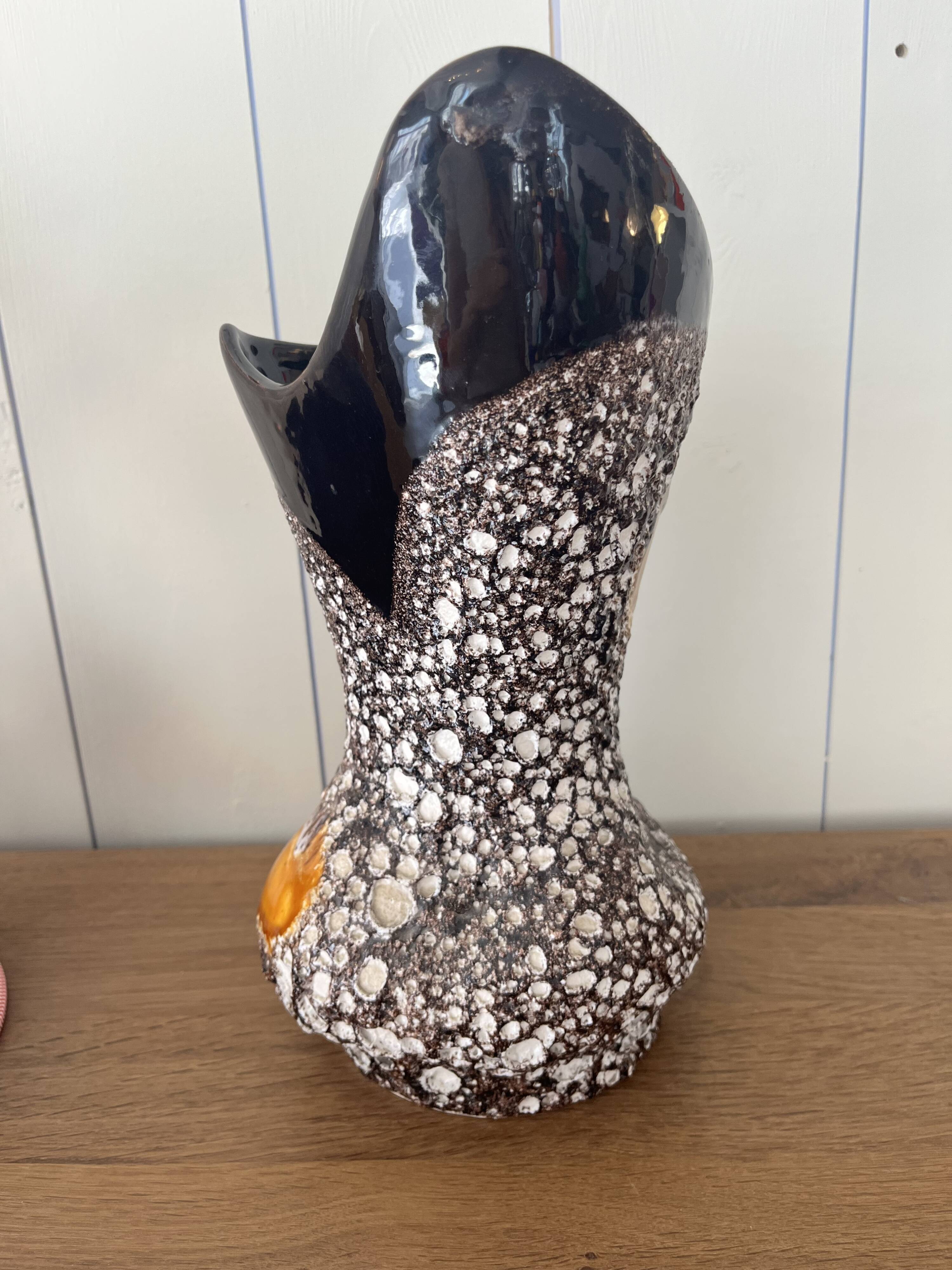 Pichet, vase en céramique écume de mer