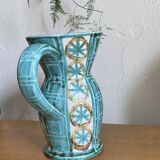 Large vintage ceramic pitcher Vallauris signed Picault in perfect condition