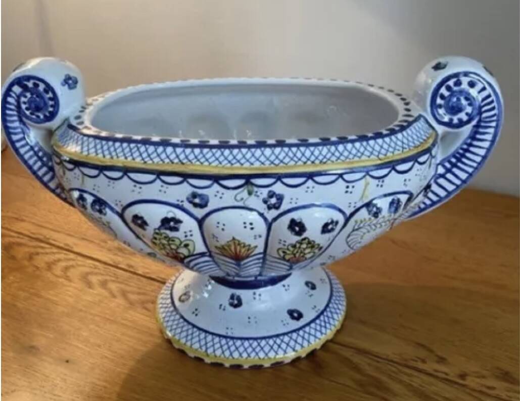 Old Rouen Earthenware Cup
