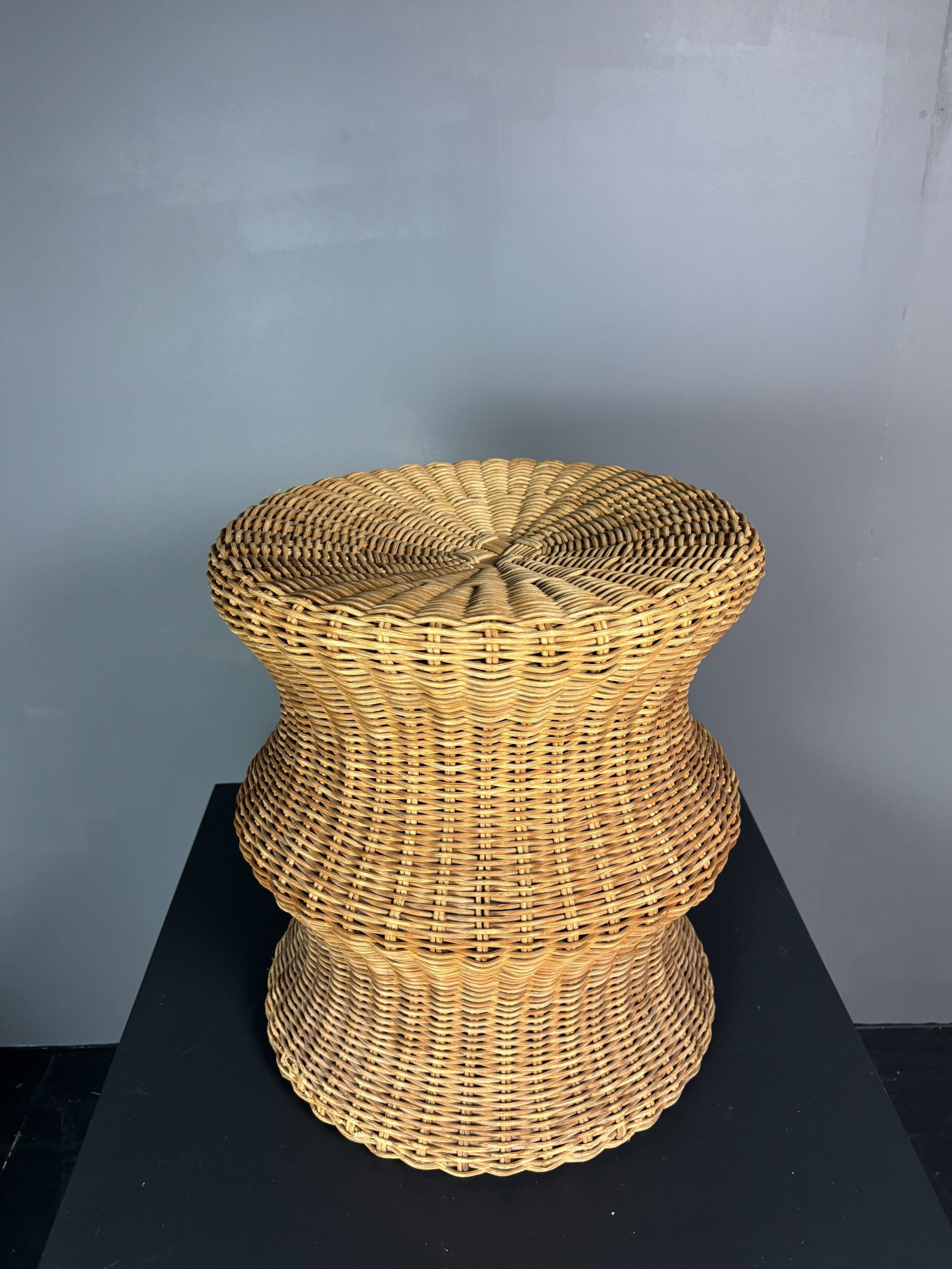 Rattan Juttu Mushroom Stool by Eero Aarnio for Artek, Finland, 1960s