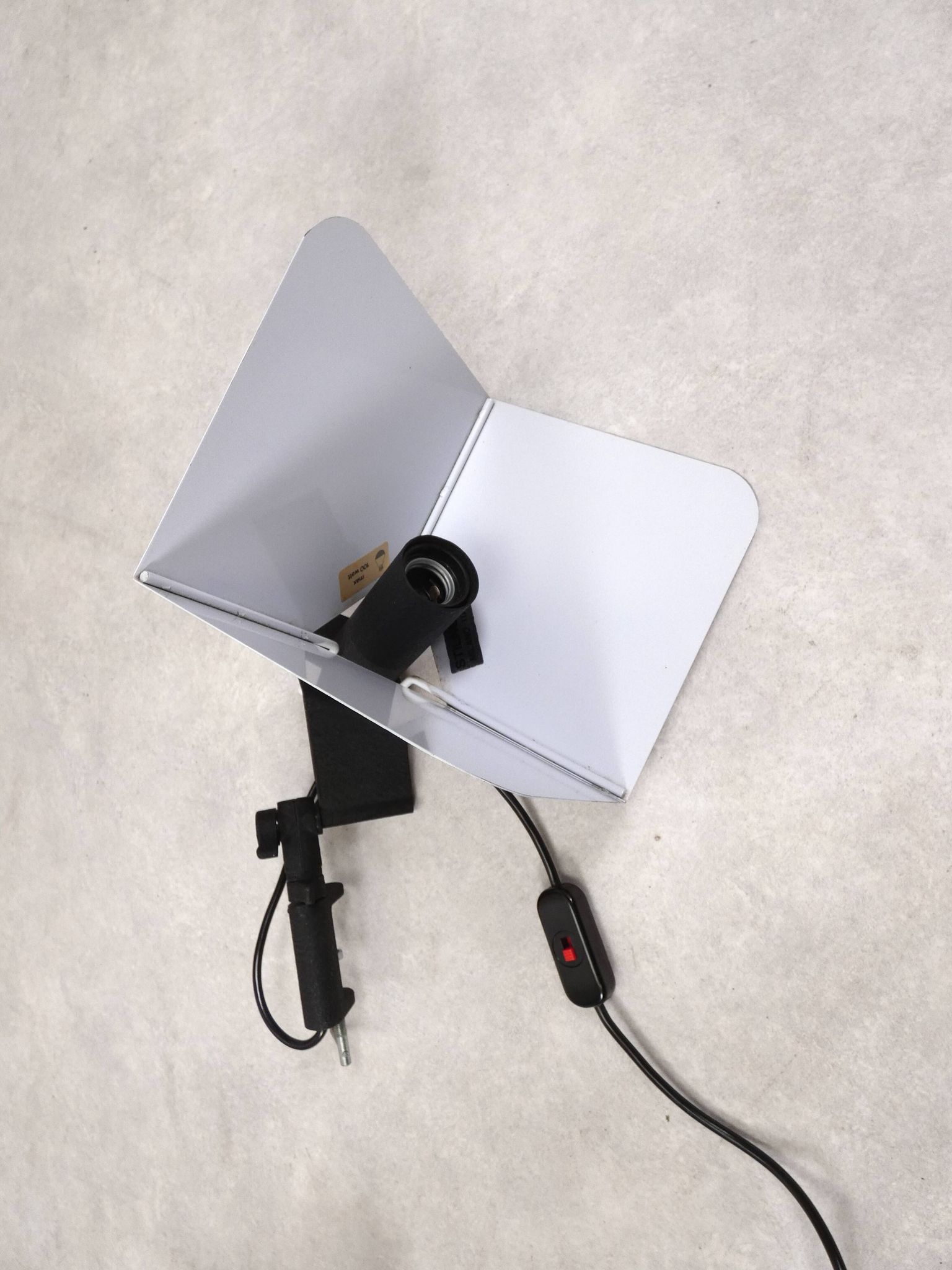 Lampe à pince Triedro de Joe Colombo pour Stilnovo