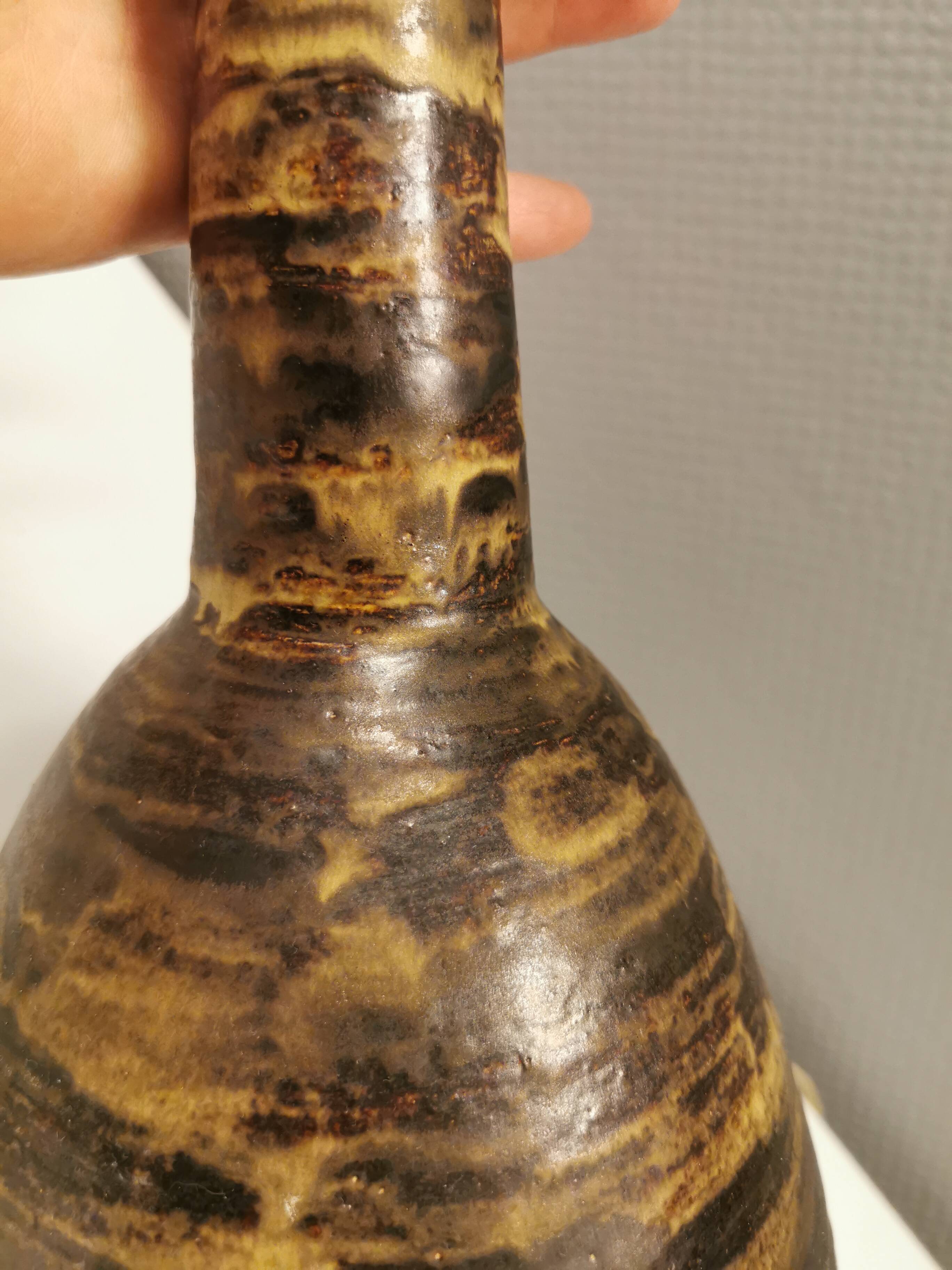Table lamp in ceramic, Danish and from the 1960s-1970s.