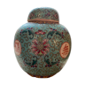 Enamelled ceramic ginger pot China signed