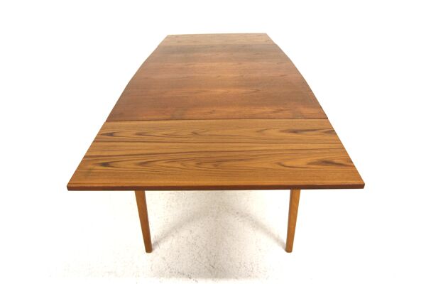 Table de salle à manger ''portefeuille'' en teck, Suède, 1960
