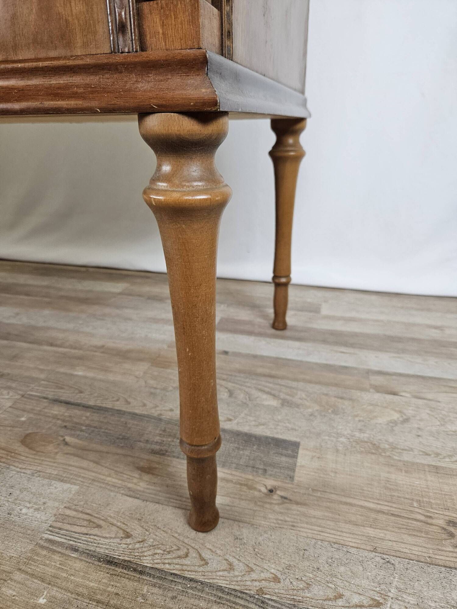 1980s chest of drawers with marble top and four drawers