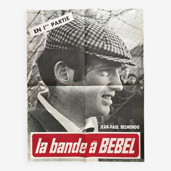 Affiche cinéma originale "La Bande à Bebel" Jean-Paul Belmondo 60x80cm 1966
