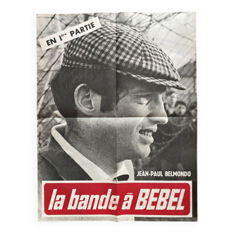Affiche cinéma originale "La Bande à Bebel" Jean-Paul Belmondo 60x80cm 1966