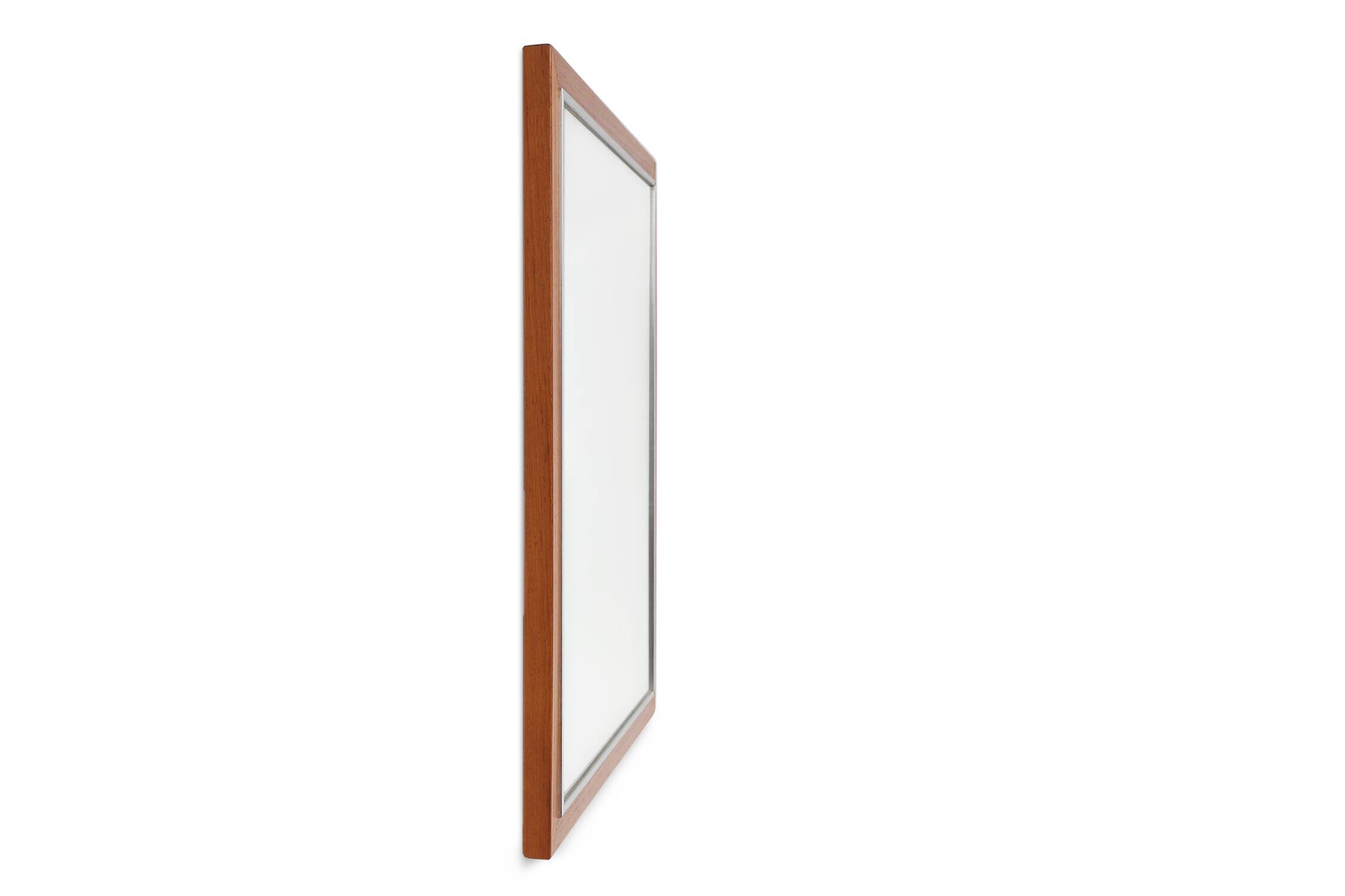 Mid-century teak mirror with shelve by De Coene, Belgium ca. 1960