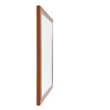 Mid-century teak mirror with shelve by De Coene, Belgium ca. 1960