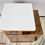 Set of Two Art Déco nightstands, by Jindřich Halabala, 1940s Czechoslovakia