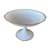Plat sur pied en porcelaine