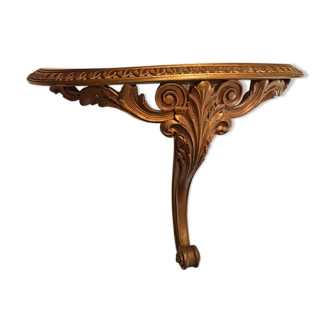 Baroque console old woodwork and gilding