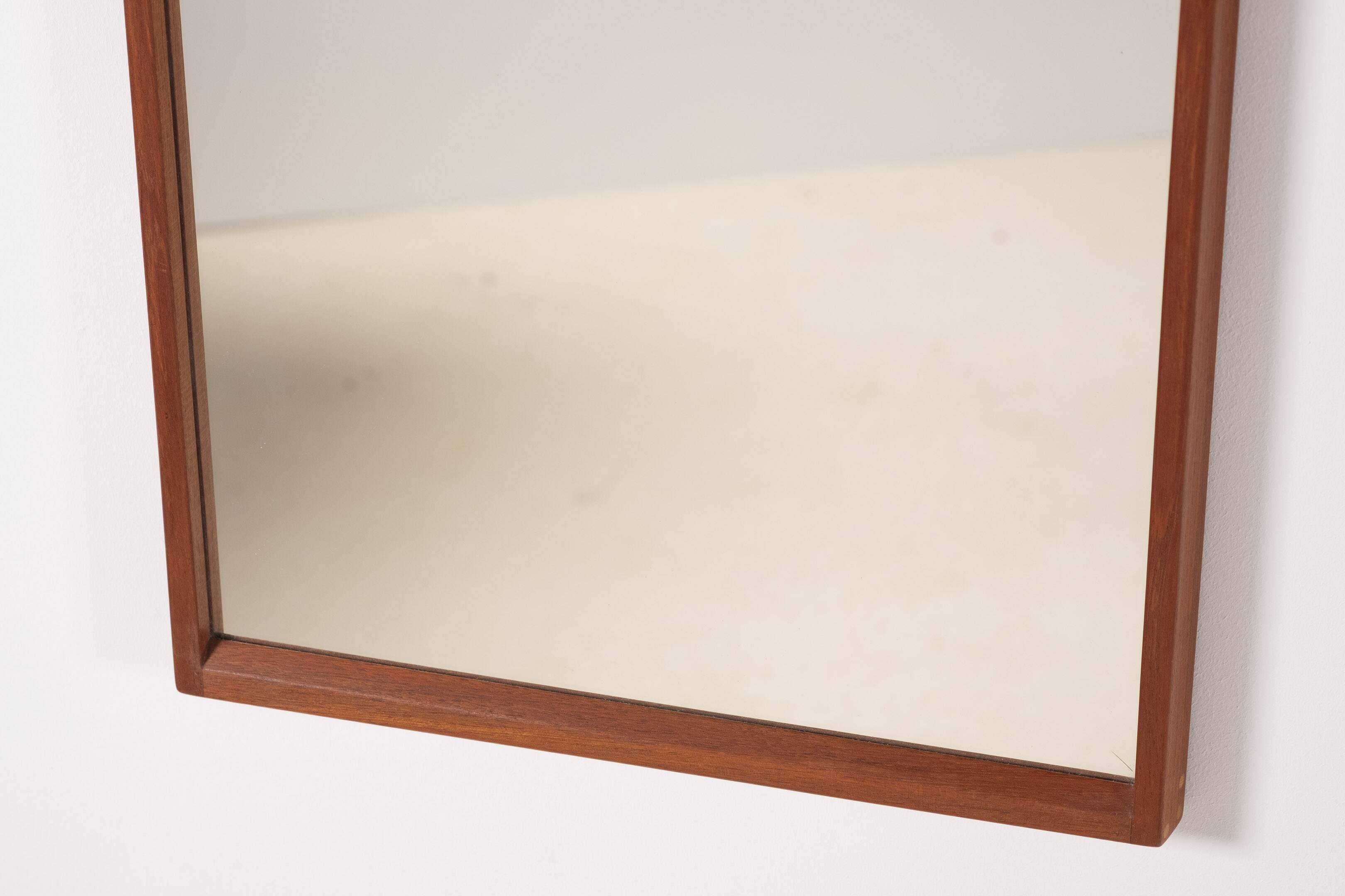 Miroir Kai Kristiansen en teck modèle 14 pour Aksel Kjersgaard, Danemark 1960