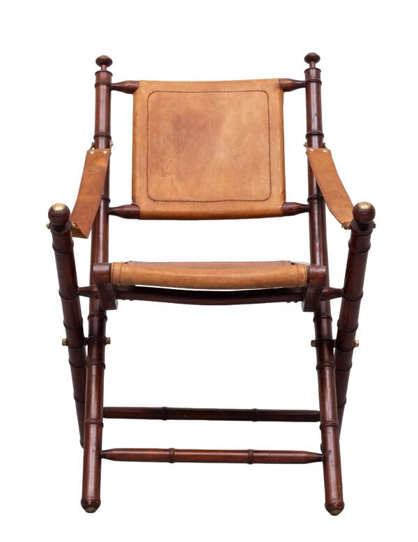 Chaise pliante militaire de campagne des années 1960 en Angleterre
