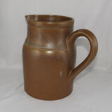 Vintage stoneware pitcher by the Digoin factory, France