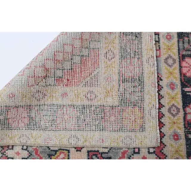 1970s Turkish Hand-Knotted Runner Rug 99x288