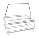 Chrome metal bottle holder, 1970