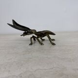 Brass ash tray fly shaped vintage , 1970s